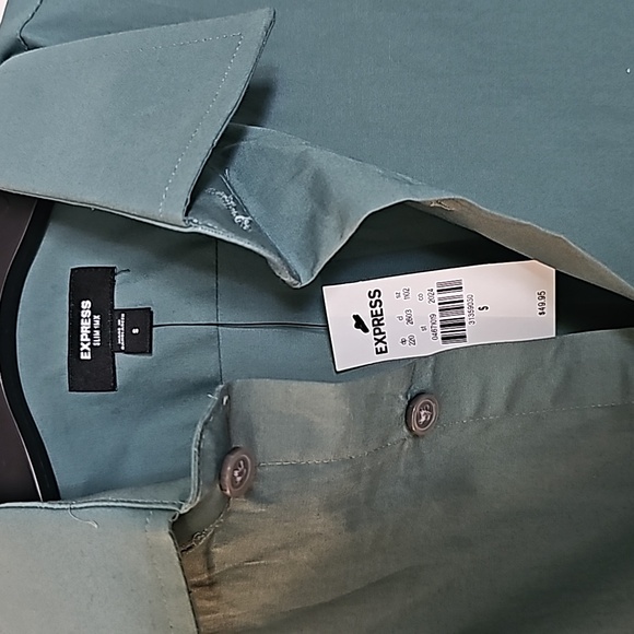 Express Men's Slim 1MX Small button down - Picture 3 of 4